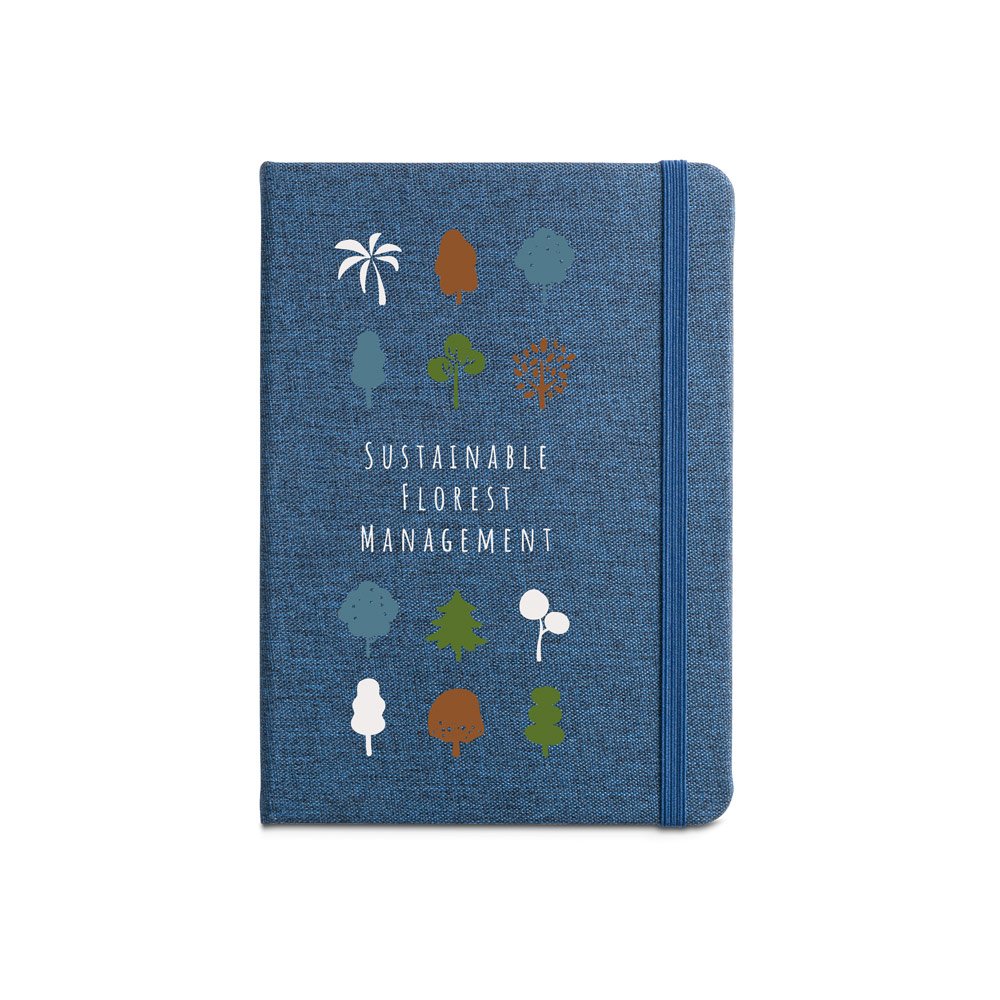 BOYD II. Caderno A5 de capa dura em PET 100% reciclado com 192 páginas pautadas - Imagem 3