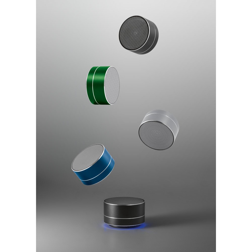 FLOREY II. Caixa de som em alumínio 100% reciclado com microfone e autonomia de 3h - Imagem 5