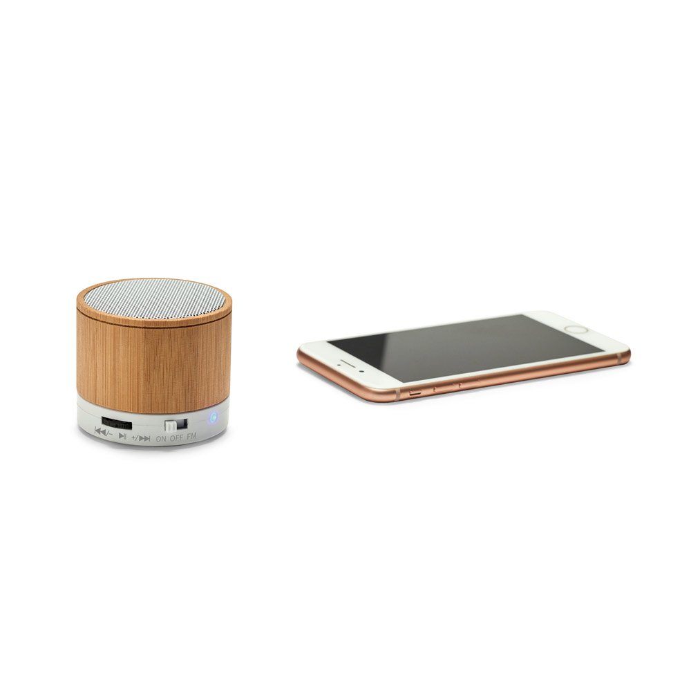 GLASHOW ECO. Caixa de som em bambu com microfone - Imagem 7