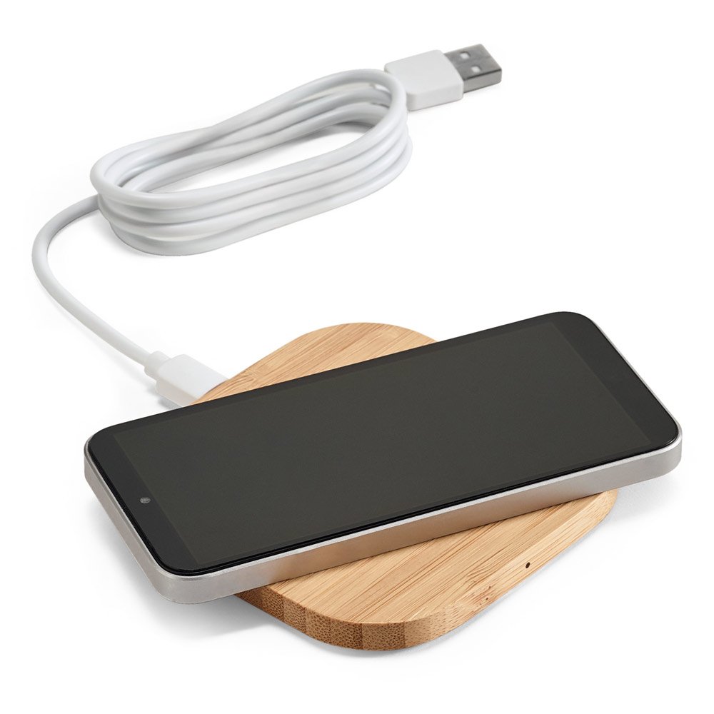 ECOPOWER. Carregador wireless super-rápido em bambu 15W - Imagem 3