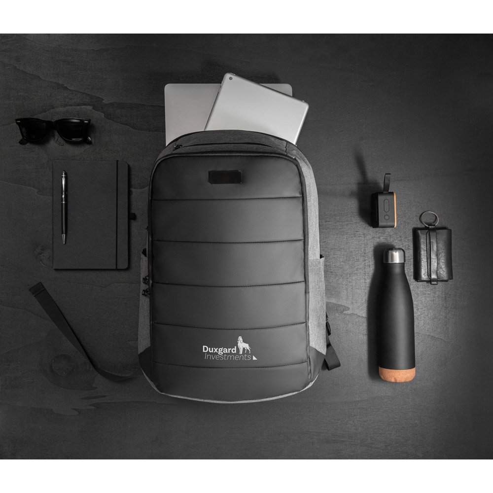 MUNIQUE. Mochila para notebook em 300D de alta densidade, com divisória para notebook 17" 21 L - Imagem 4