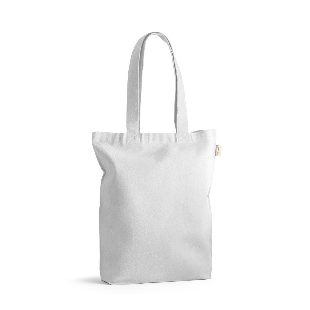 PRAGA. Sacola em 70% algodão reciclado e 30% poliéster reciclado (220g/m²) sem tingimento - Imagem 7