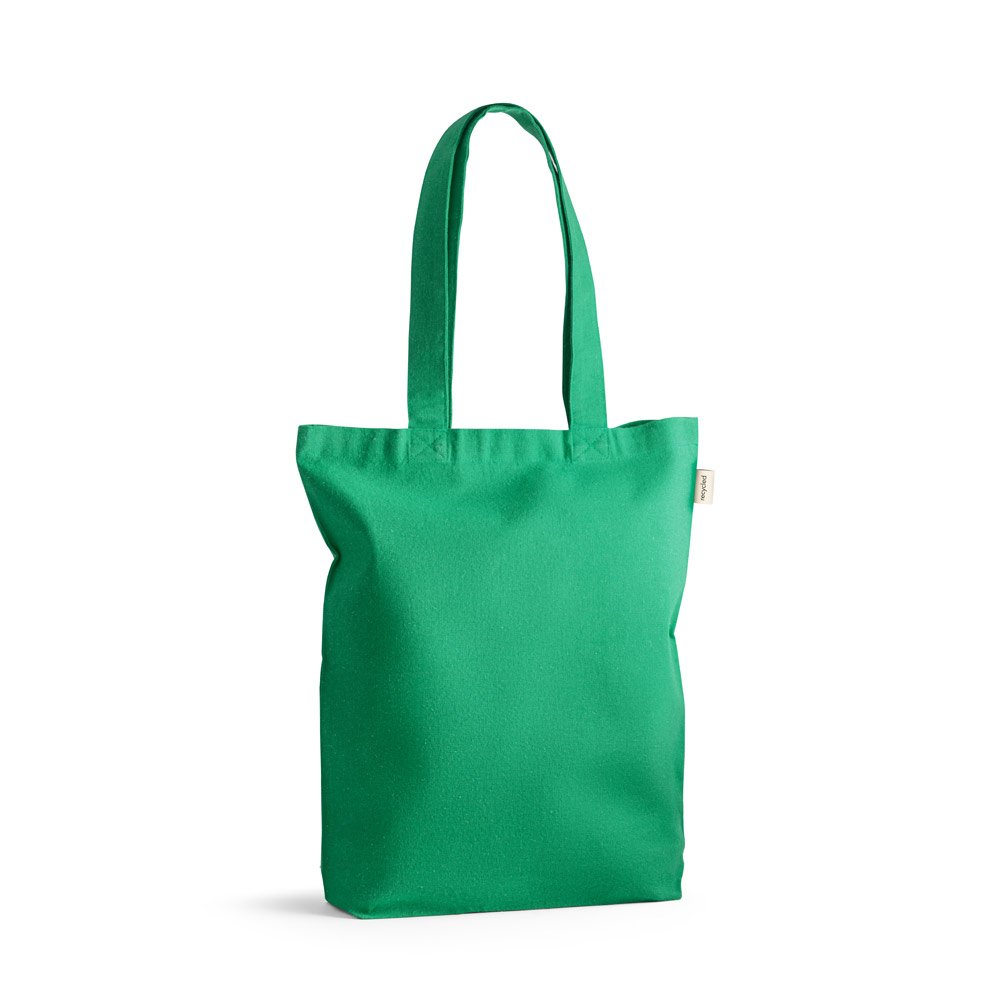 PRAGA. Sacola em 70% algodão reciclado e 30% poliéster reciclado (220g/m²) sem tingimento - Imagem 9