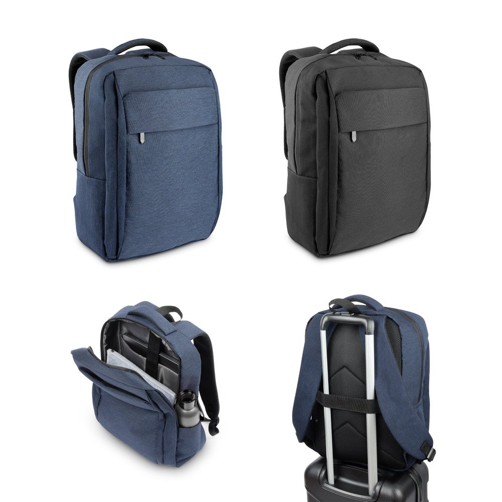 COVENTRY. Mochila, totalmente almofadada, para notebook 15.6" em poliéster reciclado 300D de alta densidade 18 L