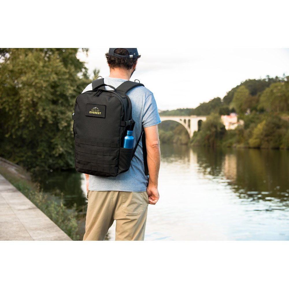 EDINBURGH BPACK. Mochila estilo militar em poliéster reciclado 600D, de alta densidade, com bolso para notebook 17'3" 21 L - Imagem 4