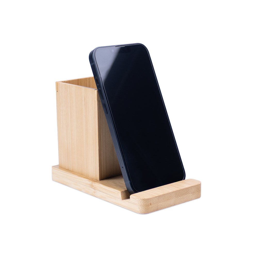 ERWIN. Conjunto de secretária com suporte para celular e copo - Imagem 9