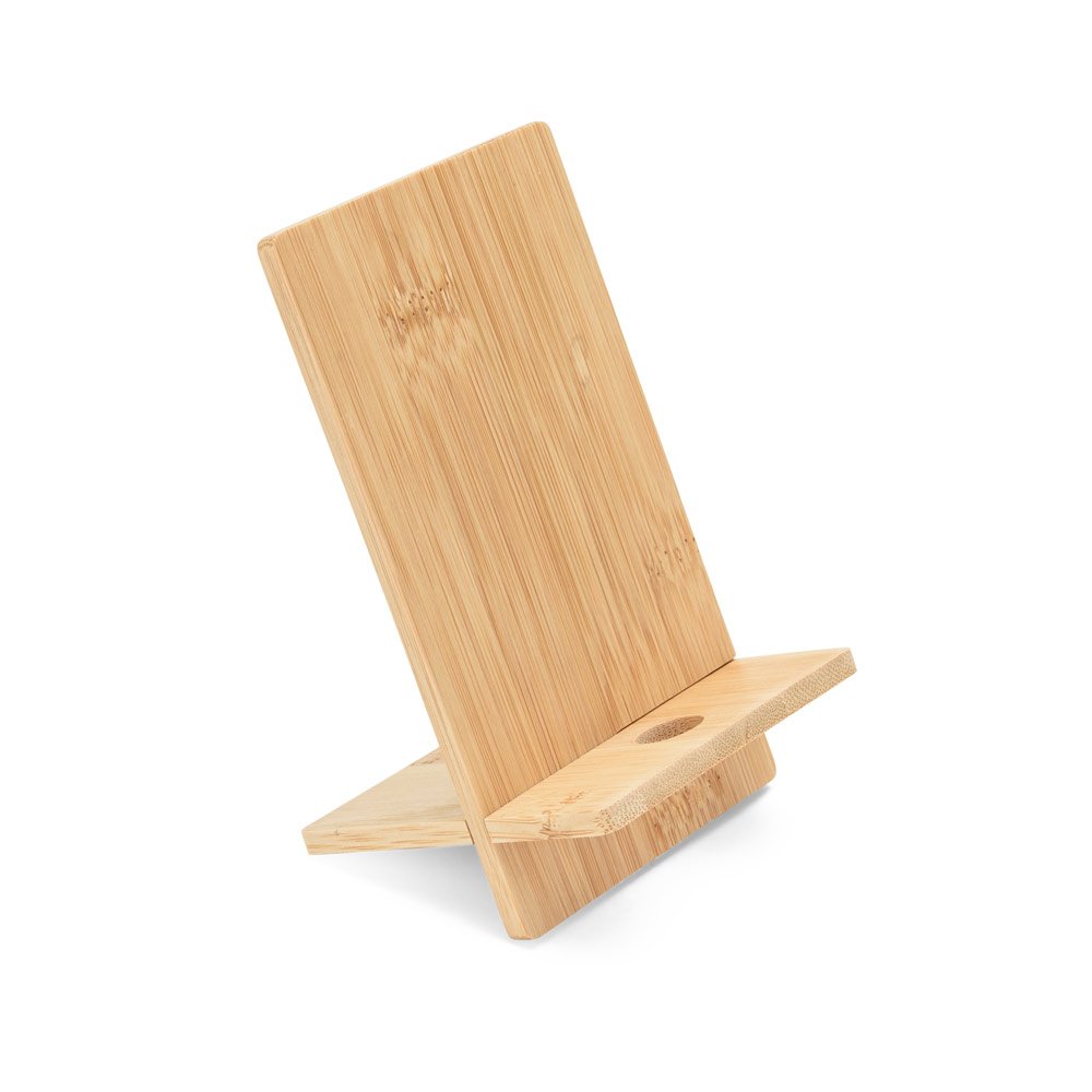 GALEN. Suporte para celular em bambu, desmontável em duas partes - Imagem 5
