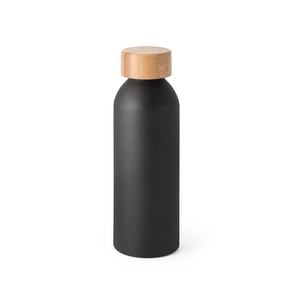 QUETA. Squeeze em alumínio com acabamento mate e tampa em bambu 550 mL - Imagem 6