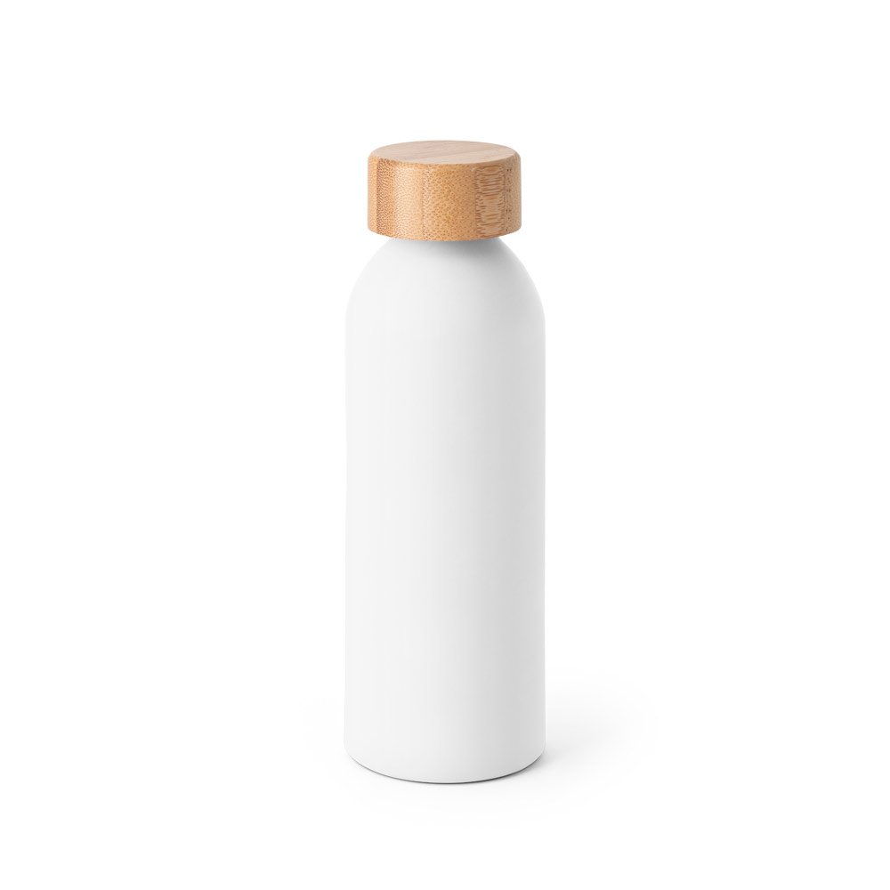QUETA. Squeeze em alumínio com acabamento mate e tampa em bambu 550 mL - Imagem 7
