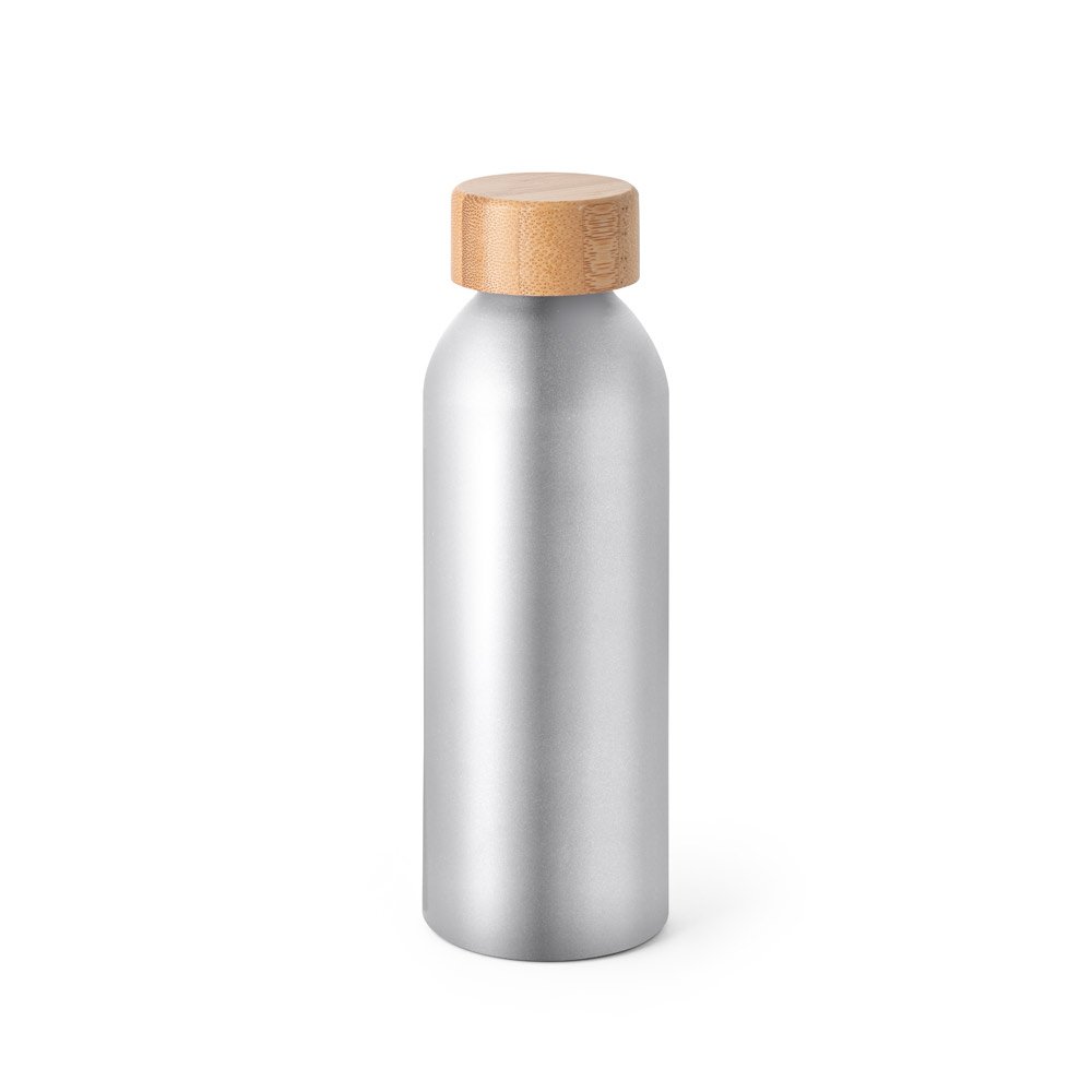 QUETA. Squeeze em alumínio com acabamento mate e tampa em bambu 550 mL - Imagem 8