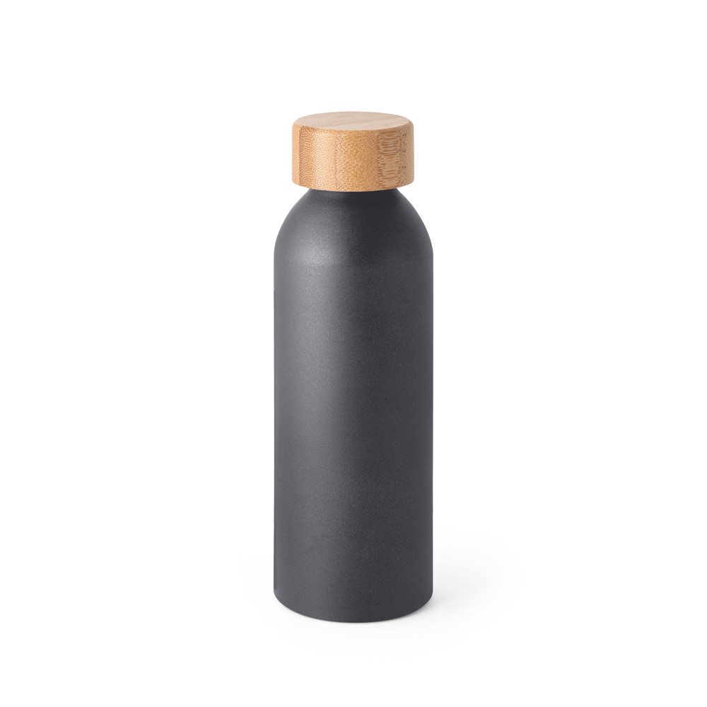 QUETA. Squeeze em alumínio com acabamento mate e tampa em bambu 550 mL - Imagem 9