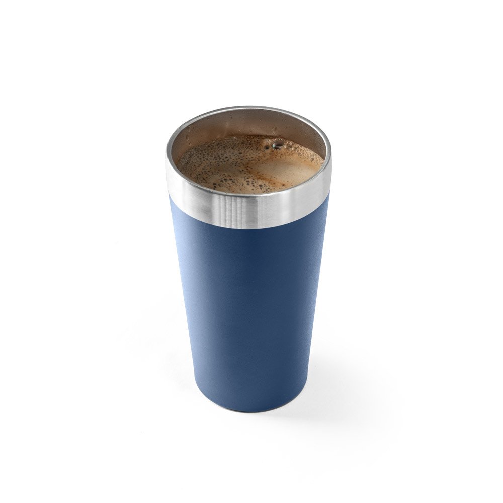 HALPERT. Copo de viagem em aço inox térmico, com parede dupla isolada a vácuo 540 mL - Imagem 10