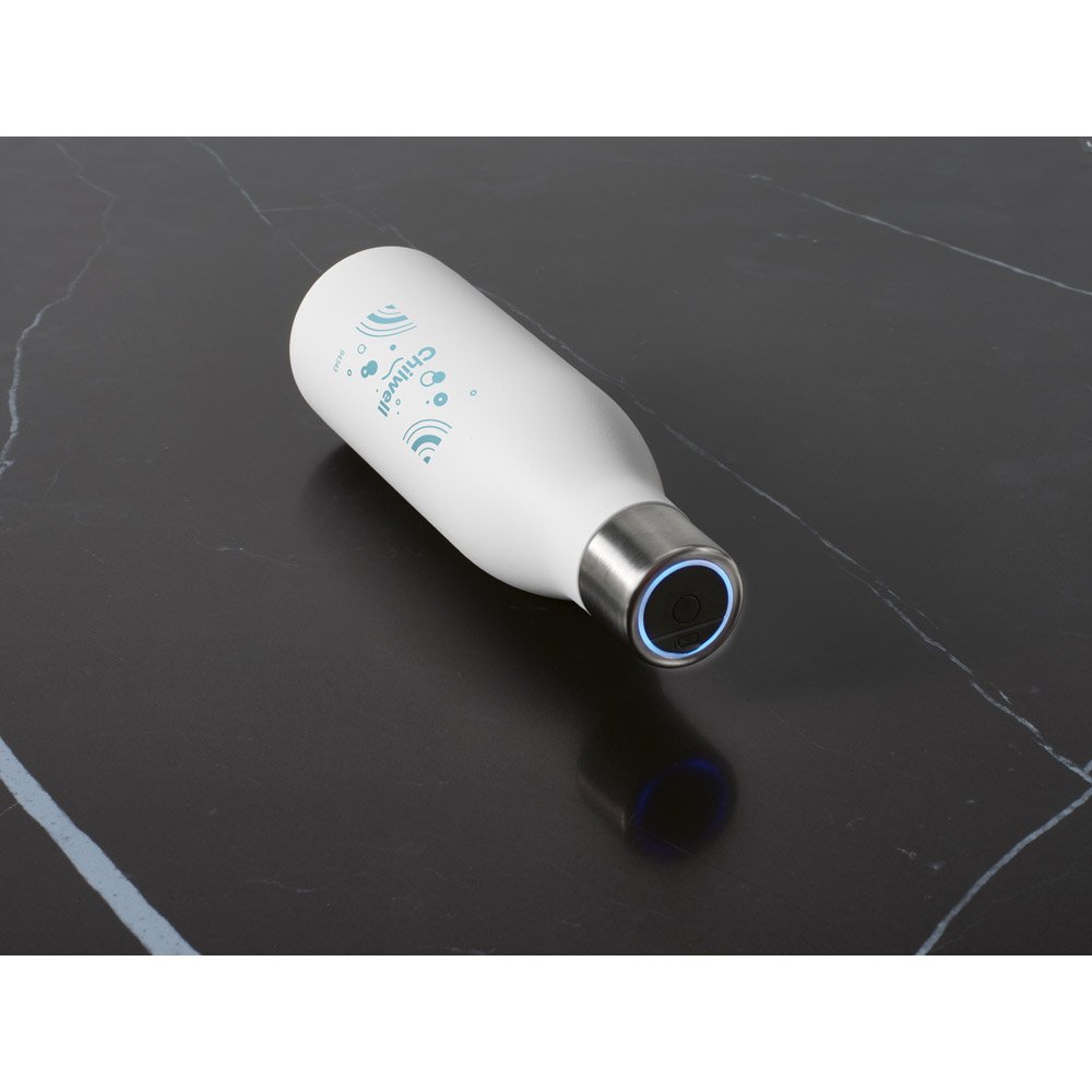 CHILWELL. Garrafa em aço inox 90% reciclado de parede dupla térmica com sistema de auto-sanitização UV 500 mL - Imagem 5