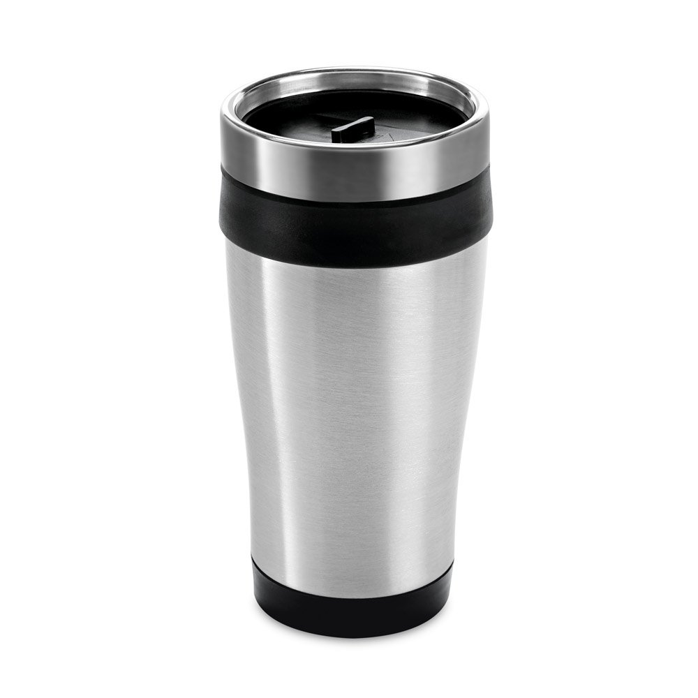 BATUM. Copo de viagem em aço inox e PP, térmico com parede dupla isolada a ar 420 mL - Imagem 3