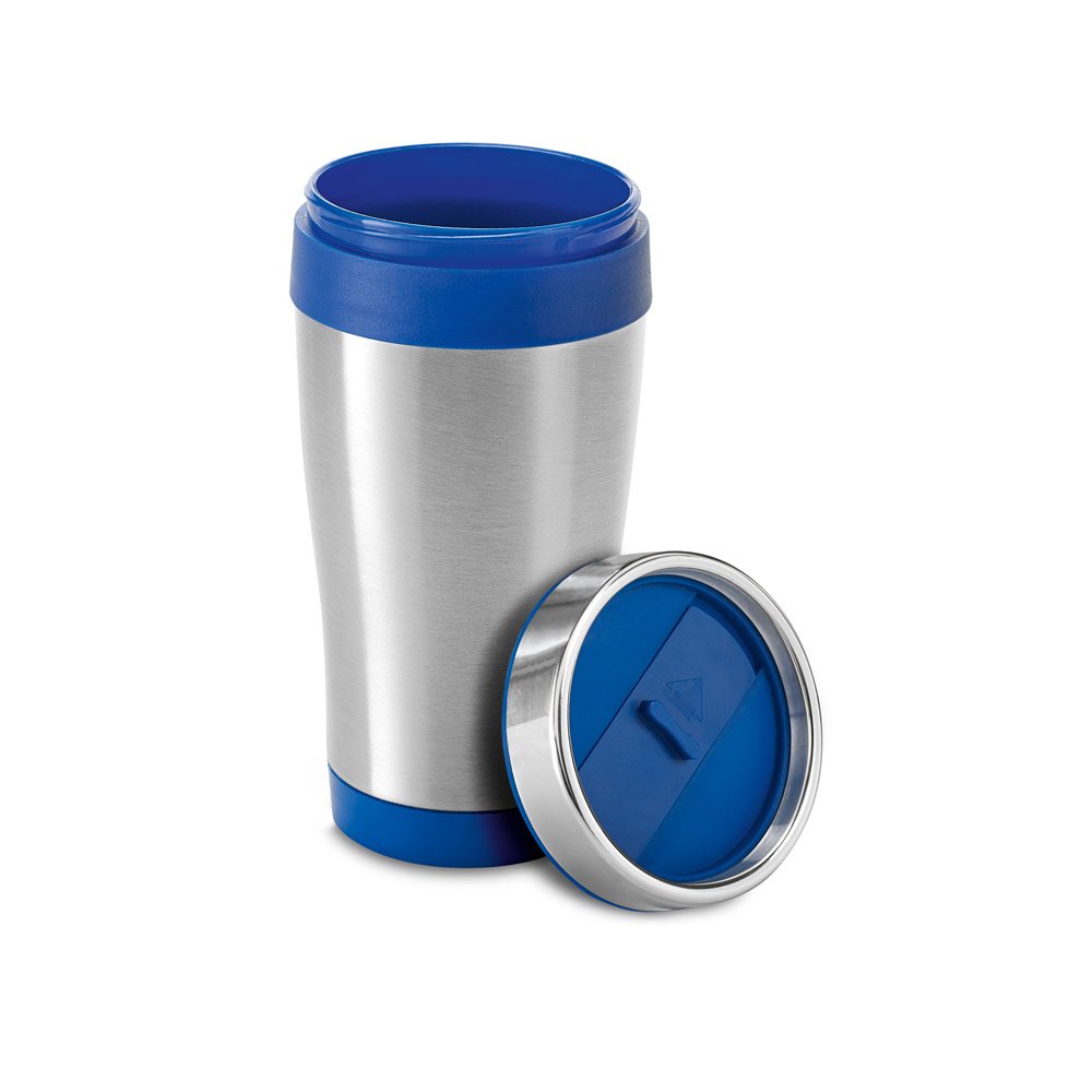 BATUM. Copo de viagem em aço inox e PP, térmico com parede dupla isolada a ar 420 mL - Imagem 5