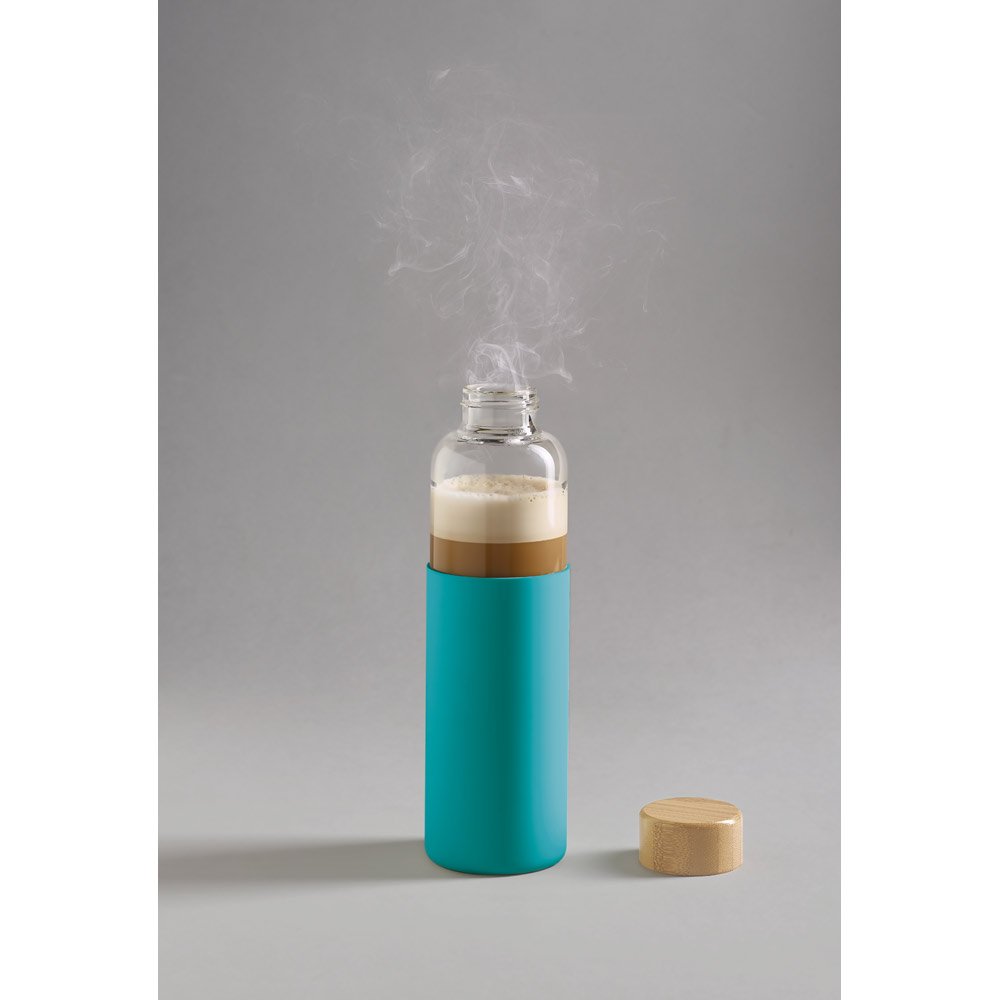 DAKAR. Squeeze em vidro borossilicato com tampa em bambu 600 mL - Imagem 11