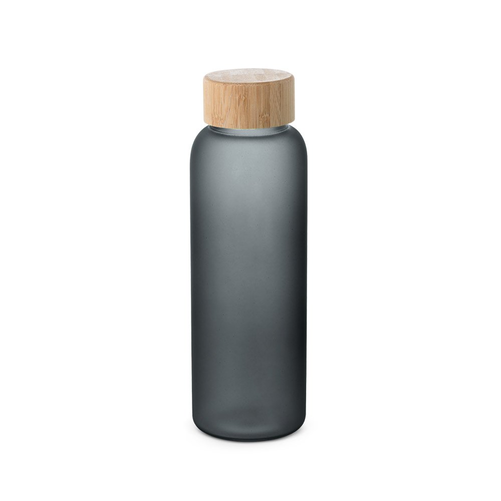 LILLARD. Squeeze de vidro borossilicato fosco com tampa em bambu 500 mL - Imagem 3