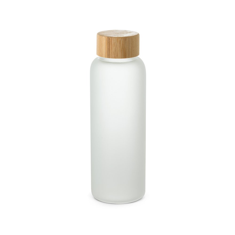 LILLARD. Squeeze de vidro borossilicato fosco com tampa em bambu 500 mL - Imagem 8
