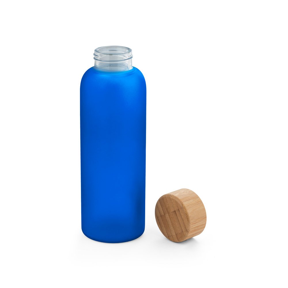 LILLARD. Squeeze de vidro borossilicato fosco com tampa em bambu 500 mL - Imagem 10
