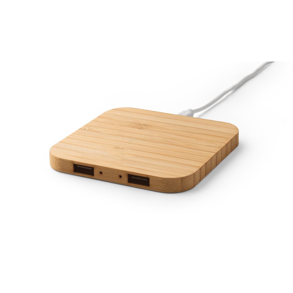 DALTON. Carregador wireless super-rápido em bambu 15 W - Imagem 6