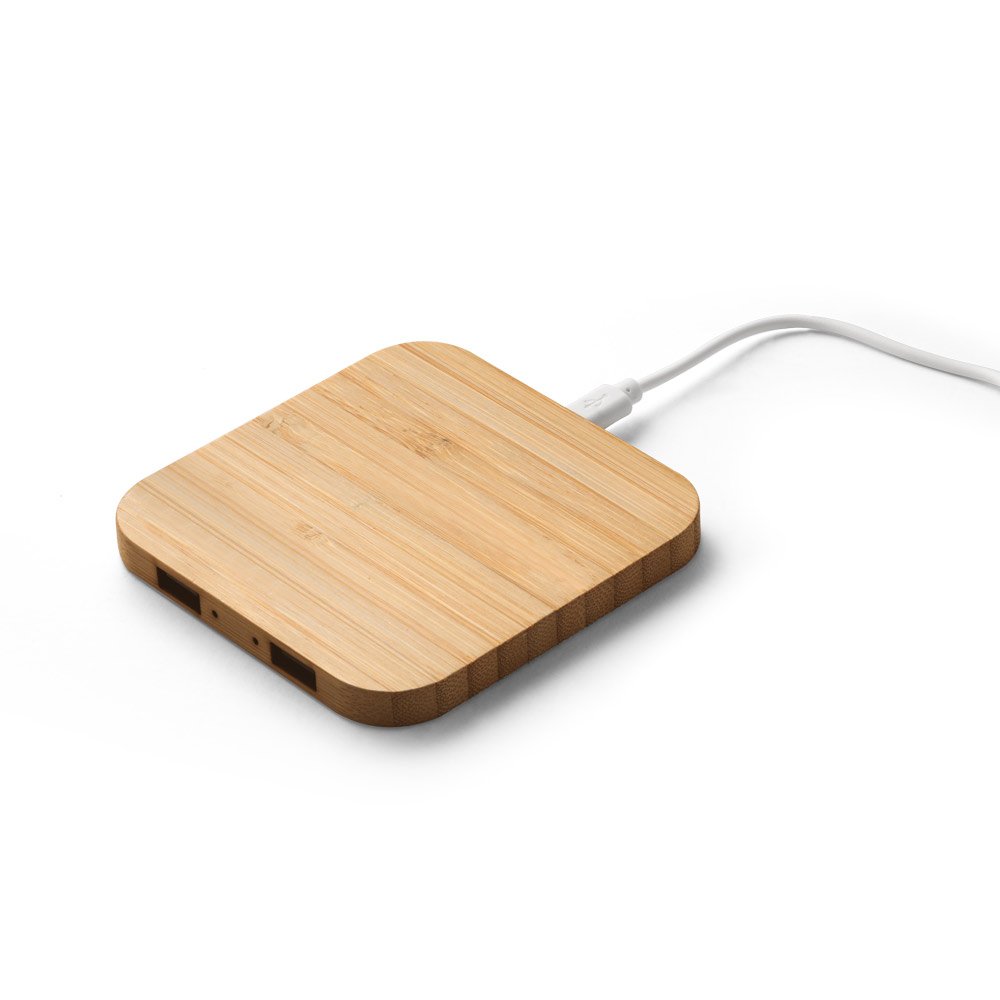 DALTON. Carregador wireless super-rápido em bambu 15 W - Imagem 5
