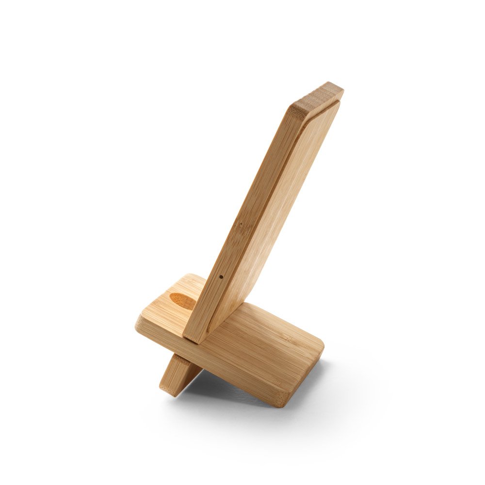 LANGE. Carregador por indução (wireless) super-rápido e suporte em bambu para smartphone 15 W - Imagem 8