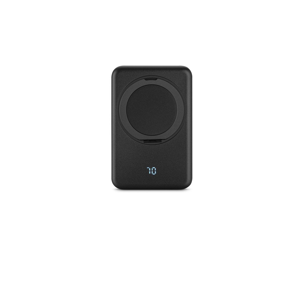 WARSHEL 5. Bateria portátil magnética em ABS 100% reciclado com suporte, carregador por indução (wireless) super-rápido 15W e capacidade de 5'000 mAh - Imagem 6
