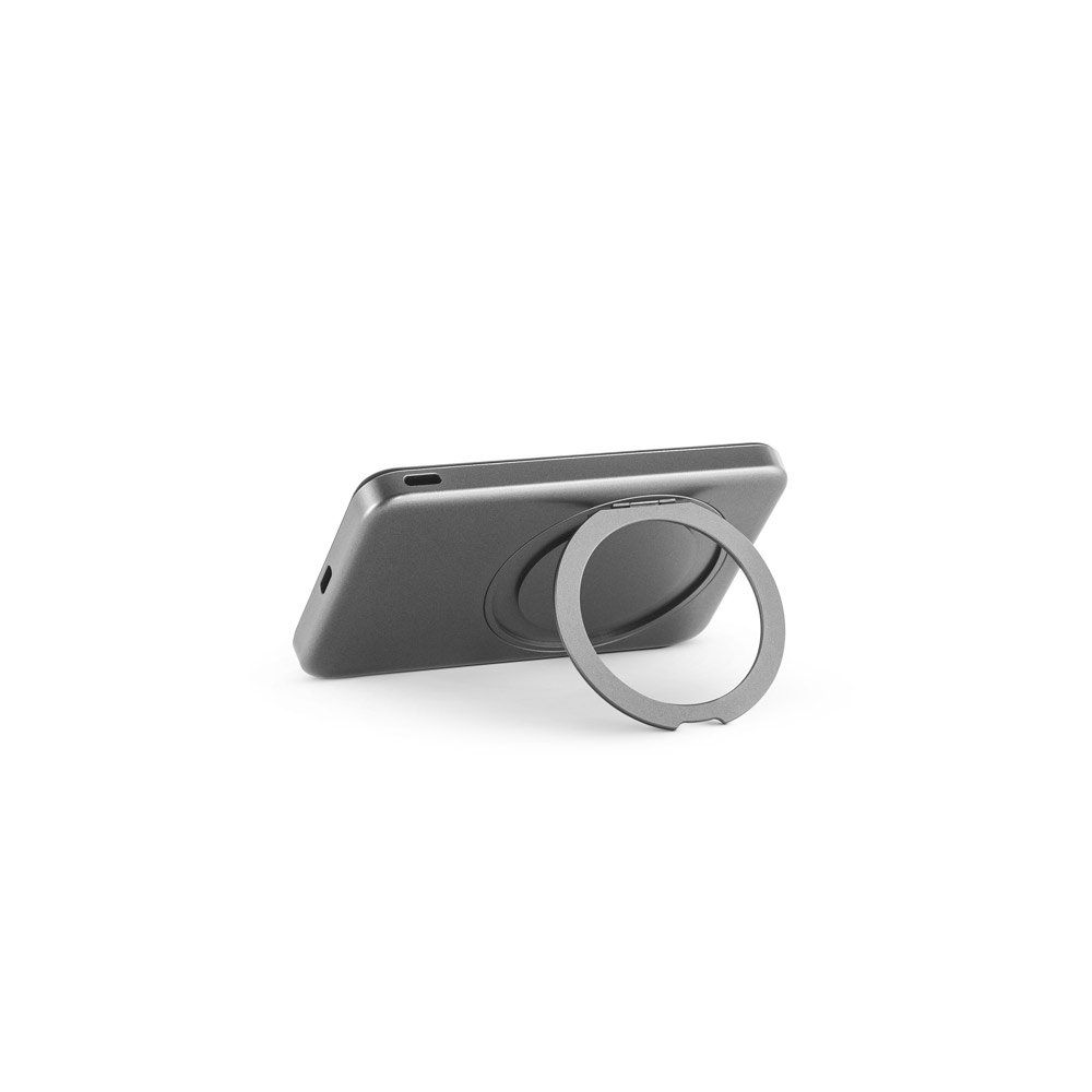 WARSHEL 5. Bateria portátil magnética em ABS 100% reciclado com suporte, carregador por indução (wireless) super-rápido 15W e capacidade de 5'000 mAh - Imagem 13