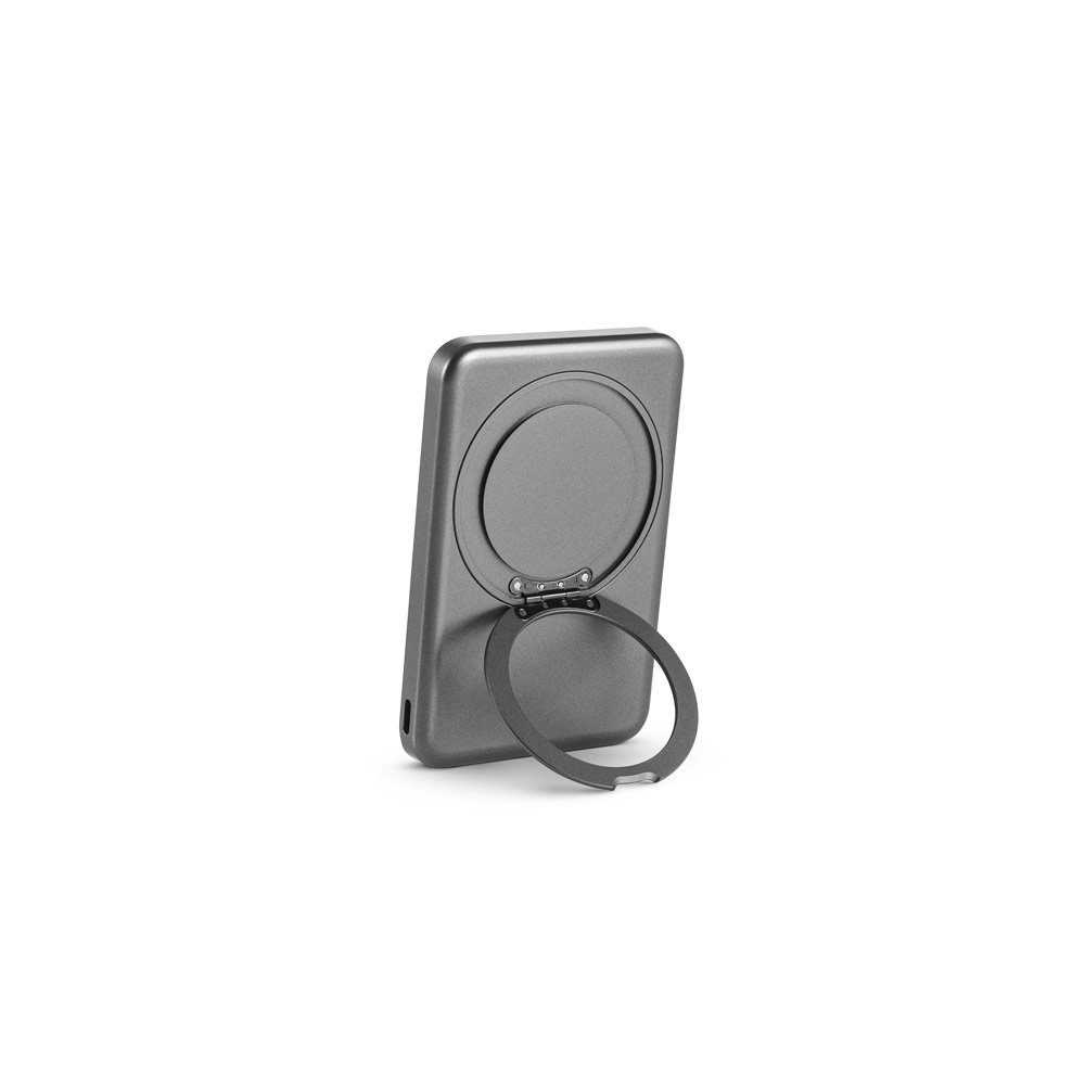WARSHEL 5. Bateria portátil magnética em ABS 100% reciclado com suporte, carregador por indução (wireless) super-rápido 15W e capacidade de 5'000 mAh - Imagem 15