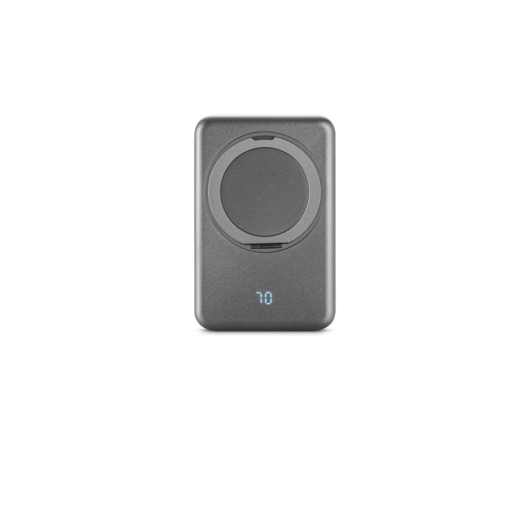 WARSHEL 10. Bateria portátil magnética em ABS 100% reciclado com suporte, carregador por indução (wireless) super-rápido 15W e capacidade de 10'000 mAh - Imagem 13