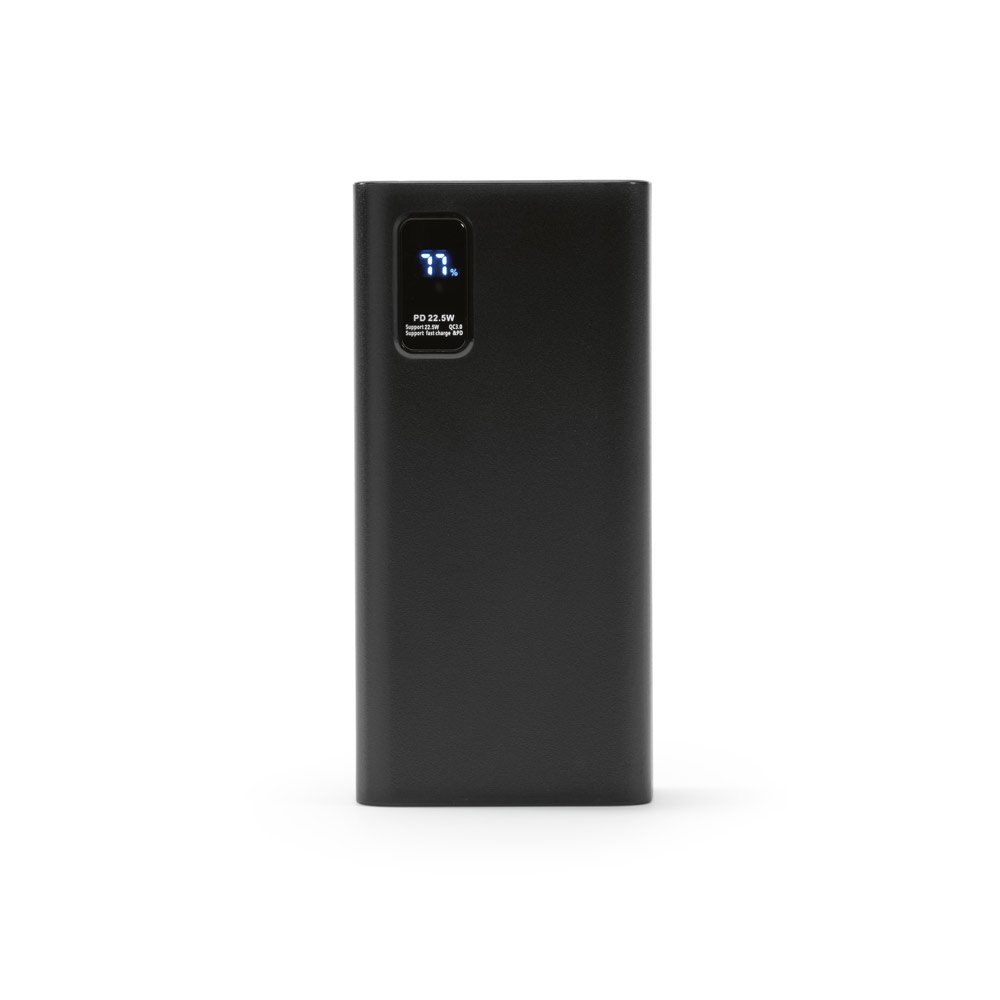 GURDON. Bateria portátil em ABS 100% reciclado e bateria em lítio 30'000 mAh - Imagem 3
