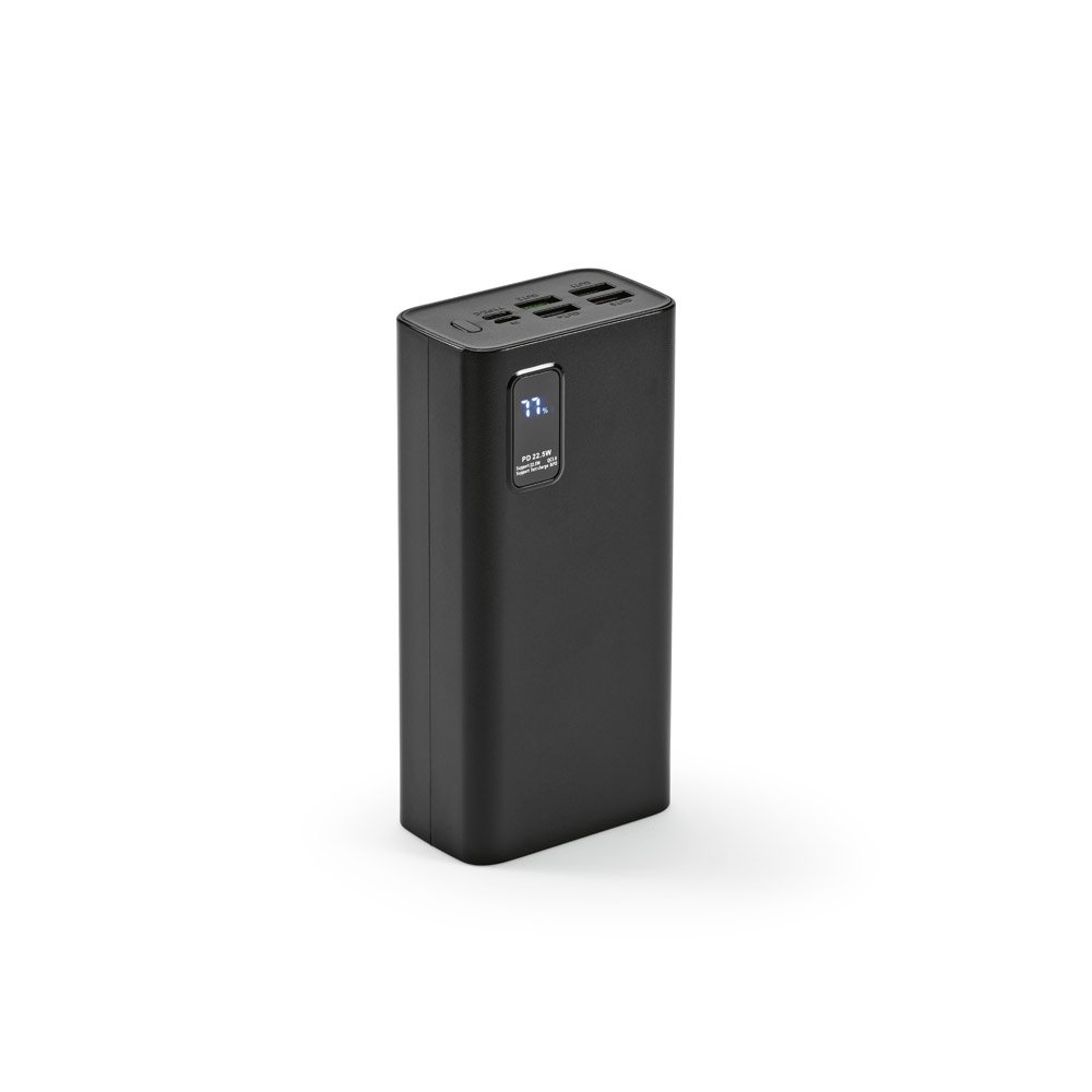 GURDON. Bateria portátil em ABS 100% reciclado e bateria em lítio 30'000 mAh - Imagem 8
