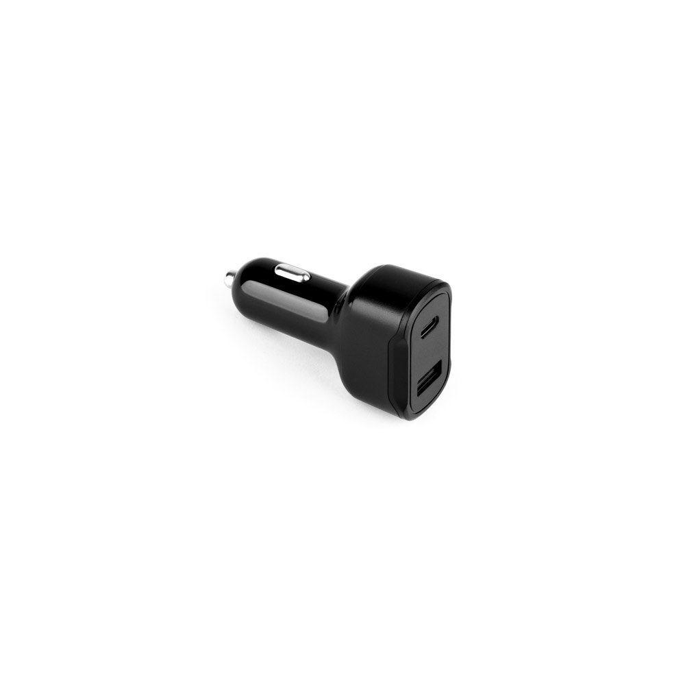 DIRAC. Adaptador de isqueiro com porta USB-A 18W e USB-C 20W em 100% rABS - Imagem 5