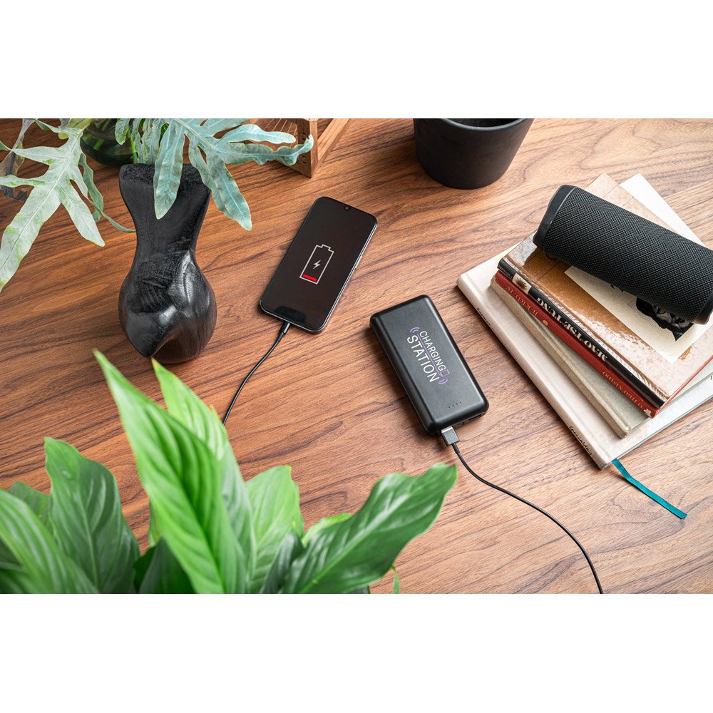 LEAKEY 20. Bateria portátil em ABS 100% reciclado e capacidade de 20'000 mAh - Imagem 5