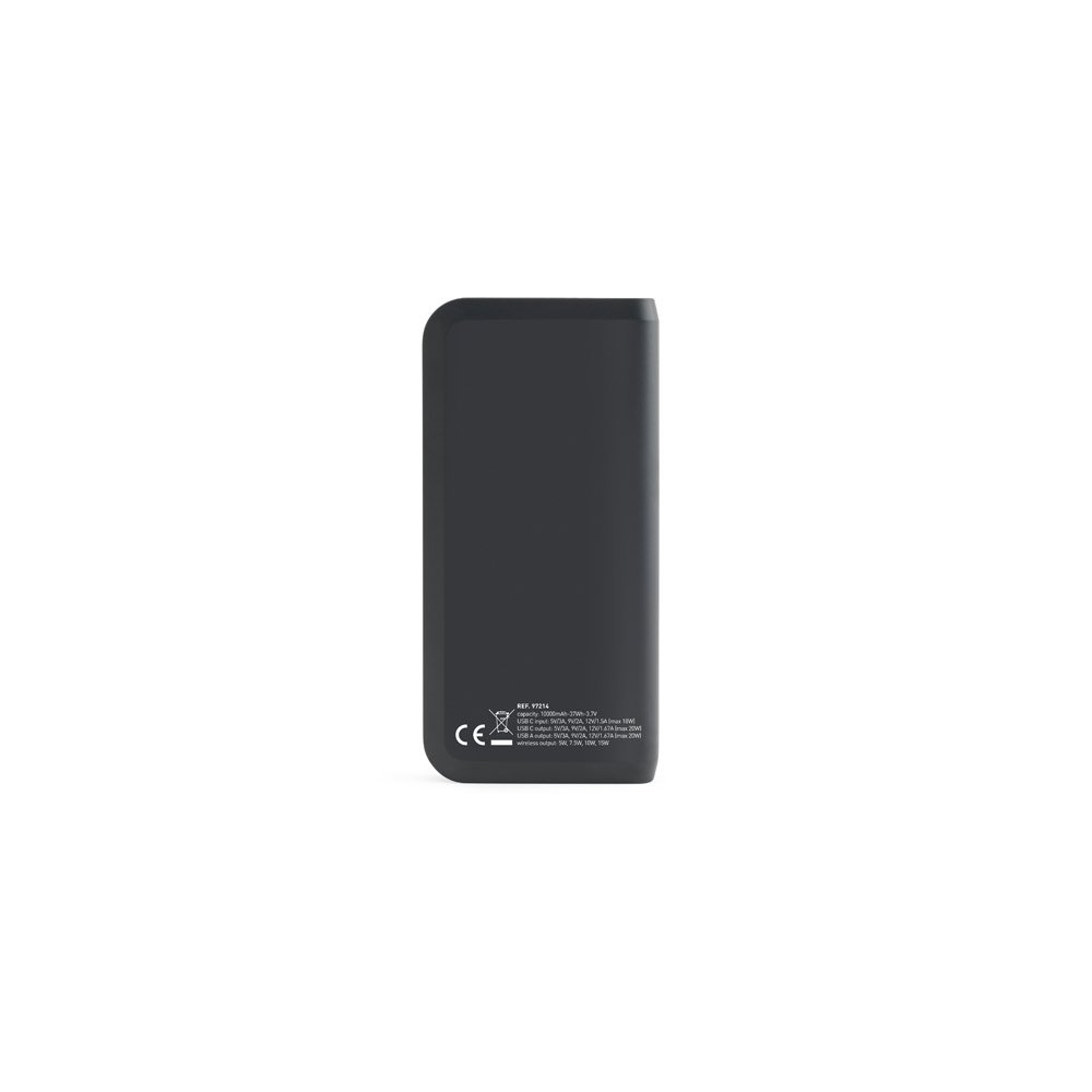 BECKER 10. Bateria portátil em ABS 100% reciclado com carregador por indução (wireless) super-rápido 15W e capacidade de 10'000 mAh - Imagem 6