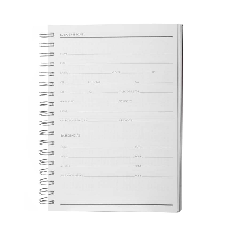 Caderno B5 planner capa em Percalux - Imagem 4