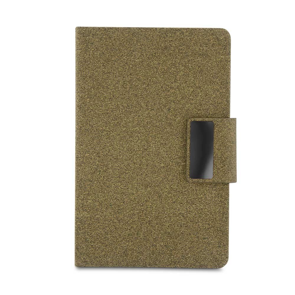Kit escritório A5 em PU e fibra de café ou chá e Caneta Metalica - Imagem 5