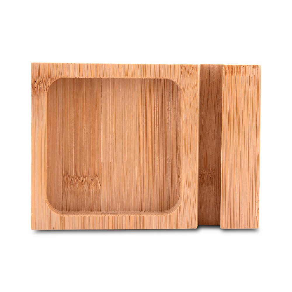 Porta objetos/smartphone em feltro e bambu - Imagem 2
