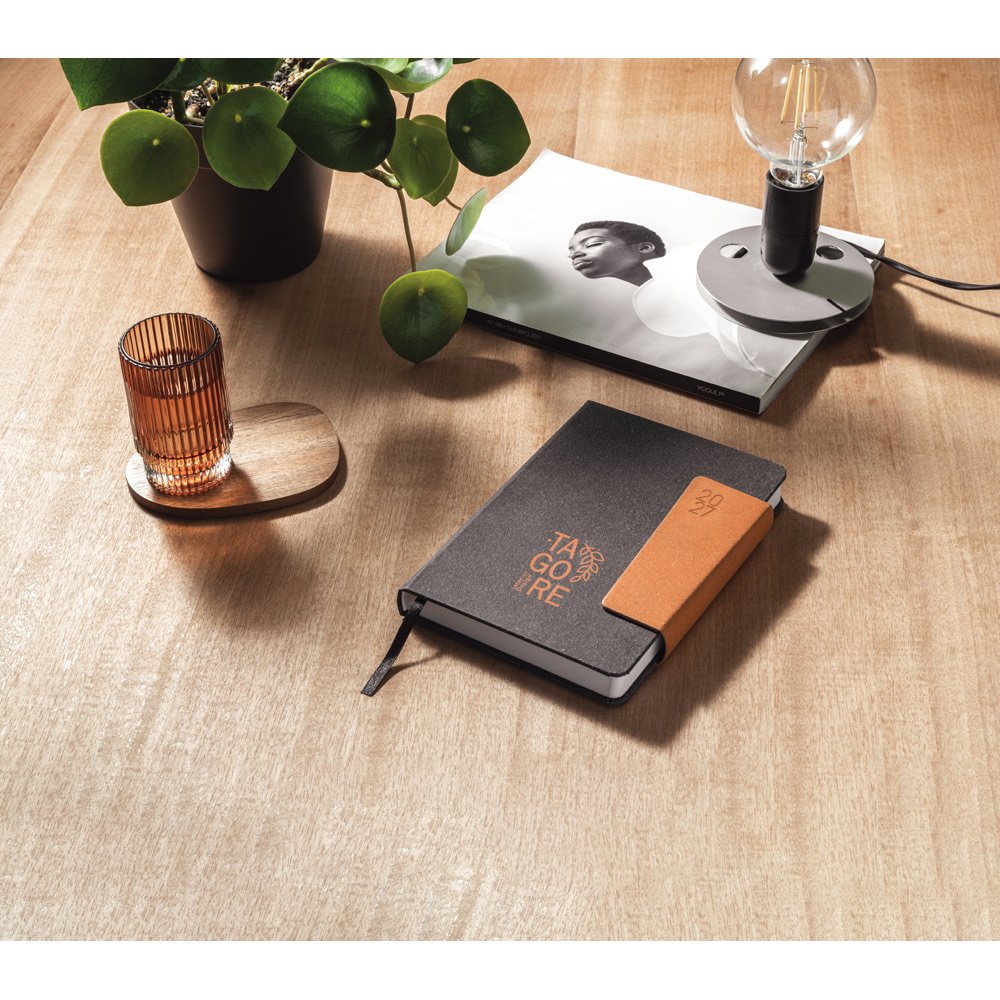 TAGORE A5. Agenda A5 em pele (58% reciclada) - Imagem 6